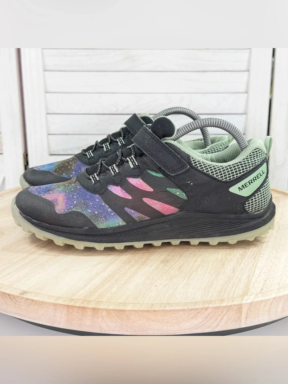 Merrell Kids Nova 3 Galactic Sneaker Black Multi Size 7 MK267228 Outdoor Hiking